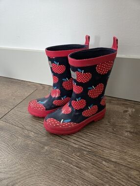 Hatley Apple Rain Boots Toddler Size 9 Girls Rubber Boots